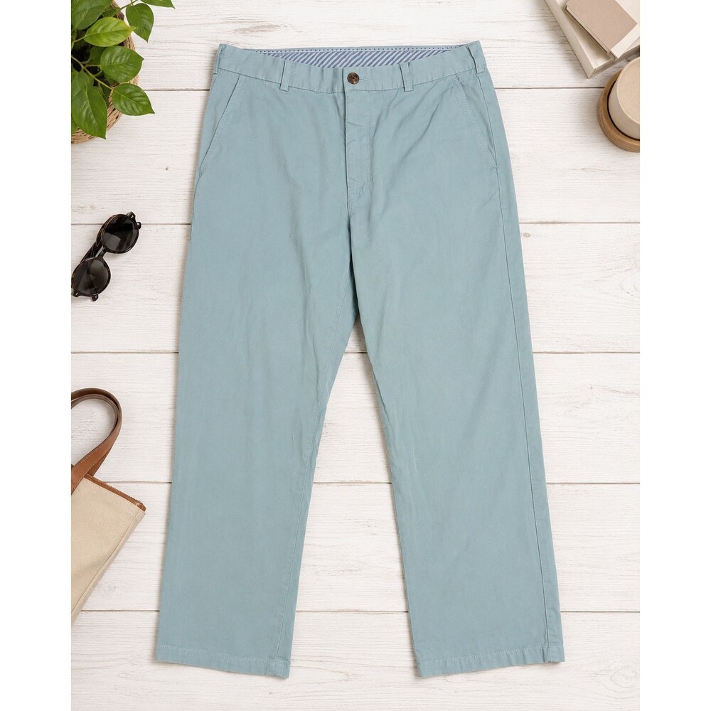 Brooks Brothers Clark Chino Pants Men’s 38x32 Light Blue 100% Cotton